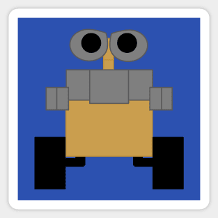 Minimal Shape Wall-E Sticker